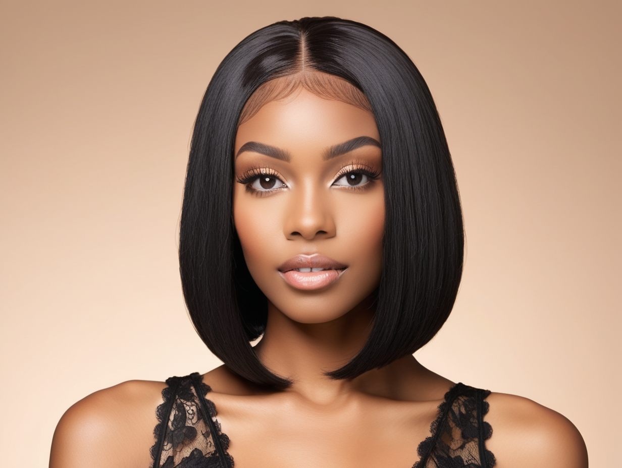 Tru Vixxn Pheromone Infused Classic Human Hair Black wig